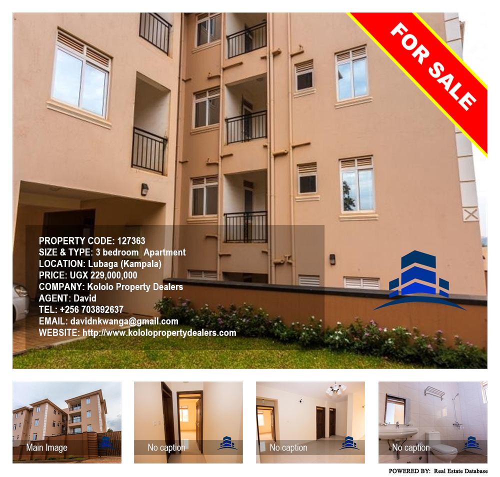 3 bedroom Apartment  for sale in Lubaga Kampala Uganda, code: 127363