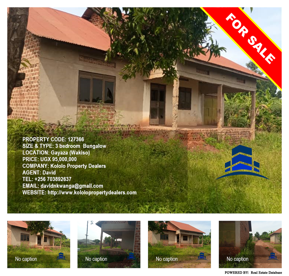 3 bedroom Bungalow  for sale in Gayaza Wakiso Uganda, code: 127366