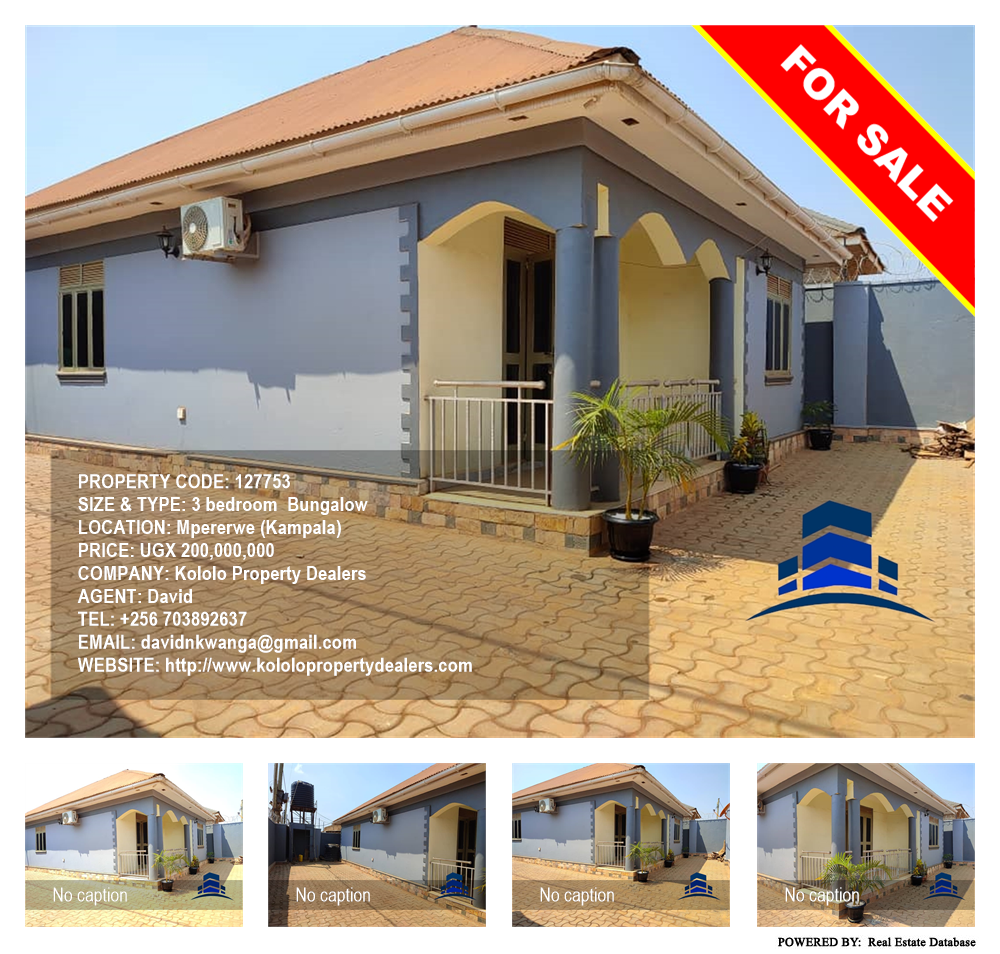3 bedroom Bungalow  for sale in Mpererwe Kampala Uganda, code: 127753