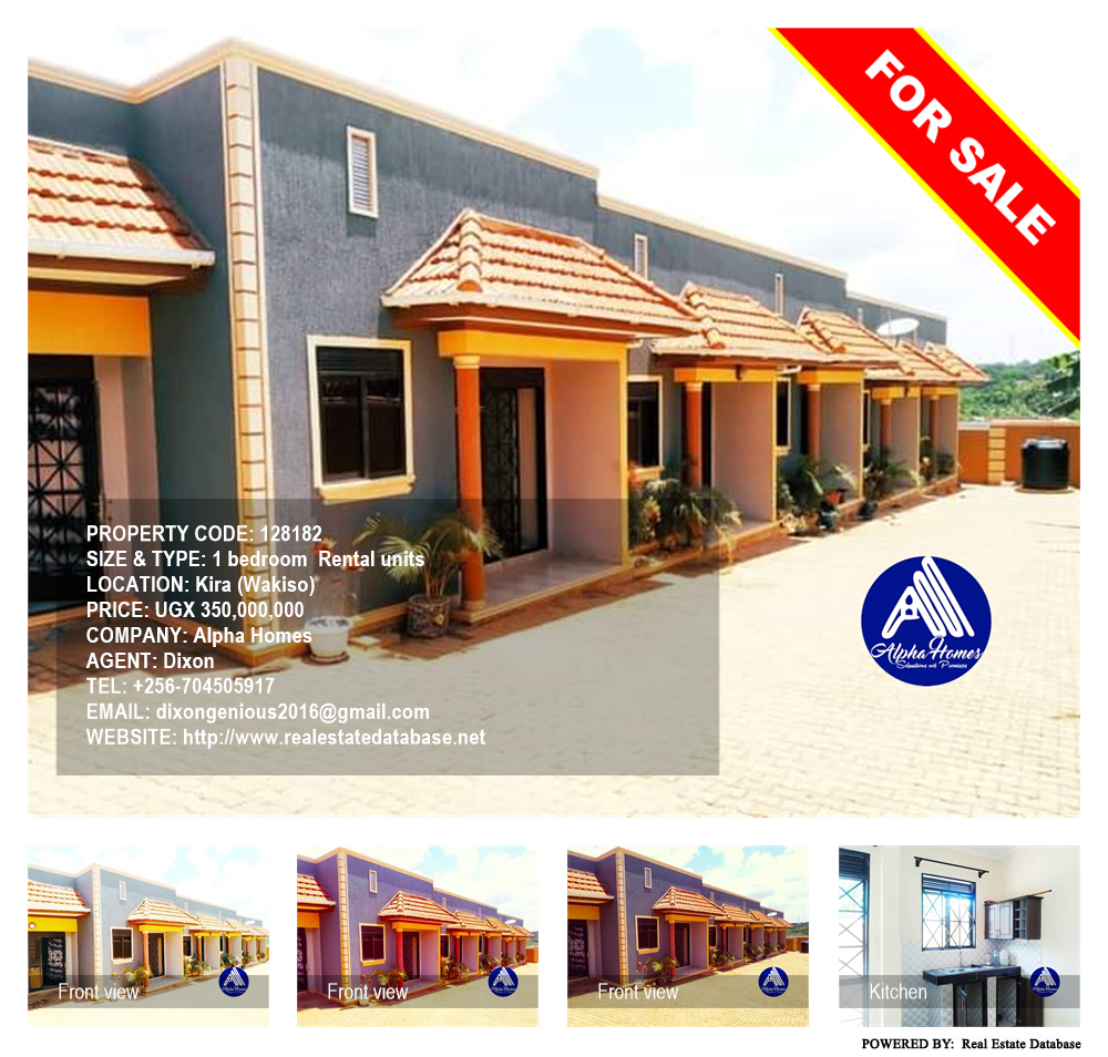 1 bedroom Rental units  for sale in Kira Wakiso Uganda, code: 128182