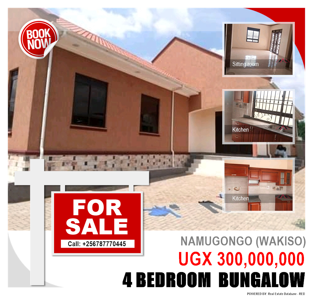 4 bedroom Bungalow  for sale in Namugongo Wakiso Uganda, code: 128250