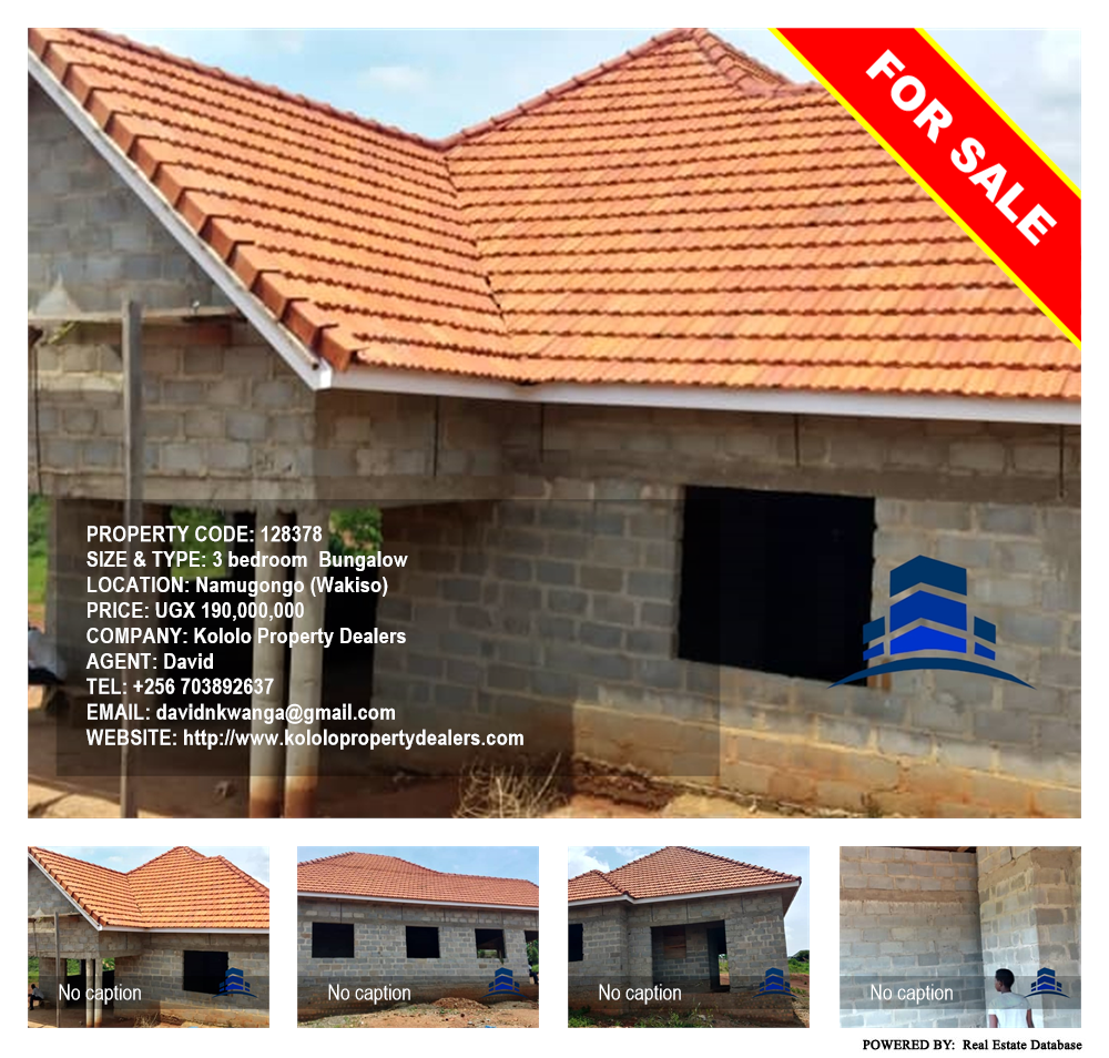 3 bedroom Bungalow  for sale in Namugongo Wakiso Uganda, code: 128378