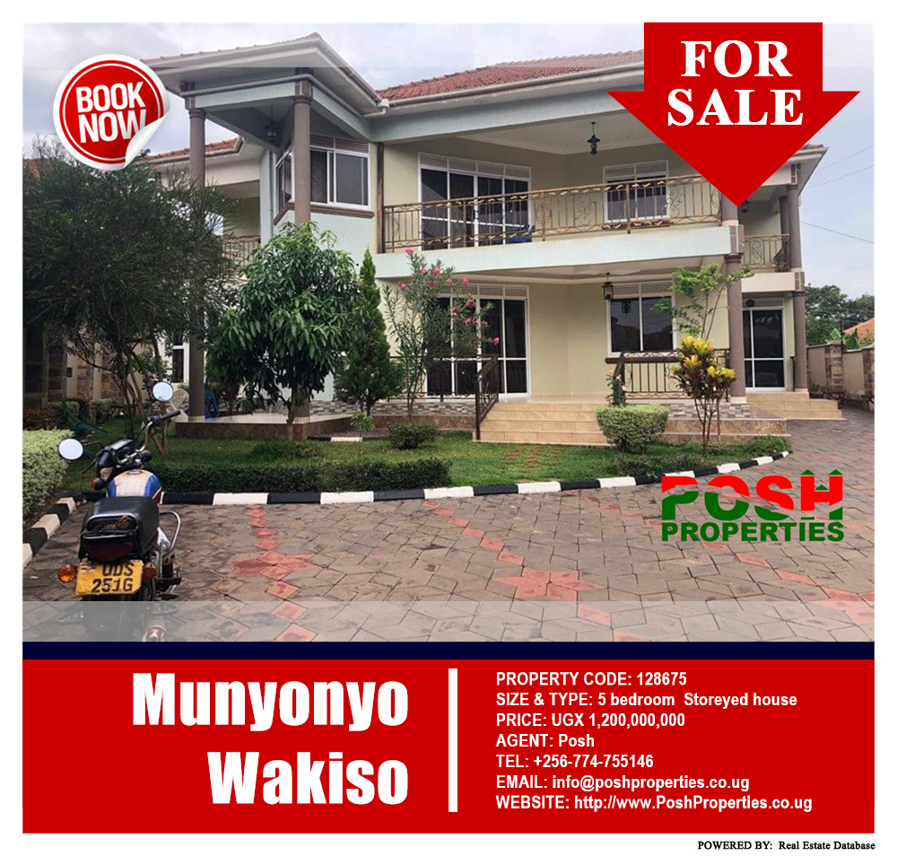 5 bedroom Storeyed house  for sale in Munyonyo Wakiso Uganda, code: 128675