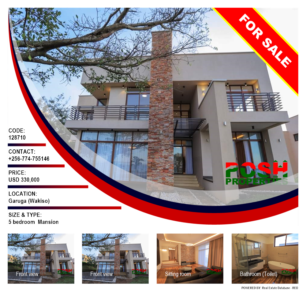 5 bedroom Mansion  for sale in Garuga Wakiso Uganda, code: 128710