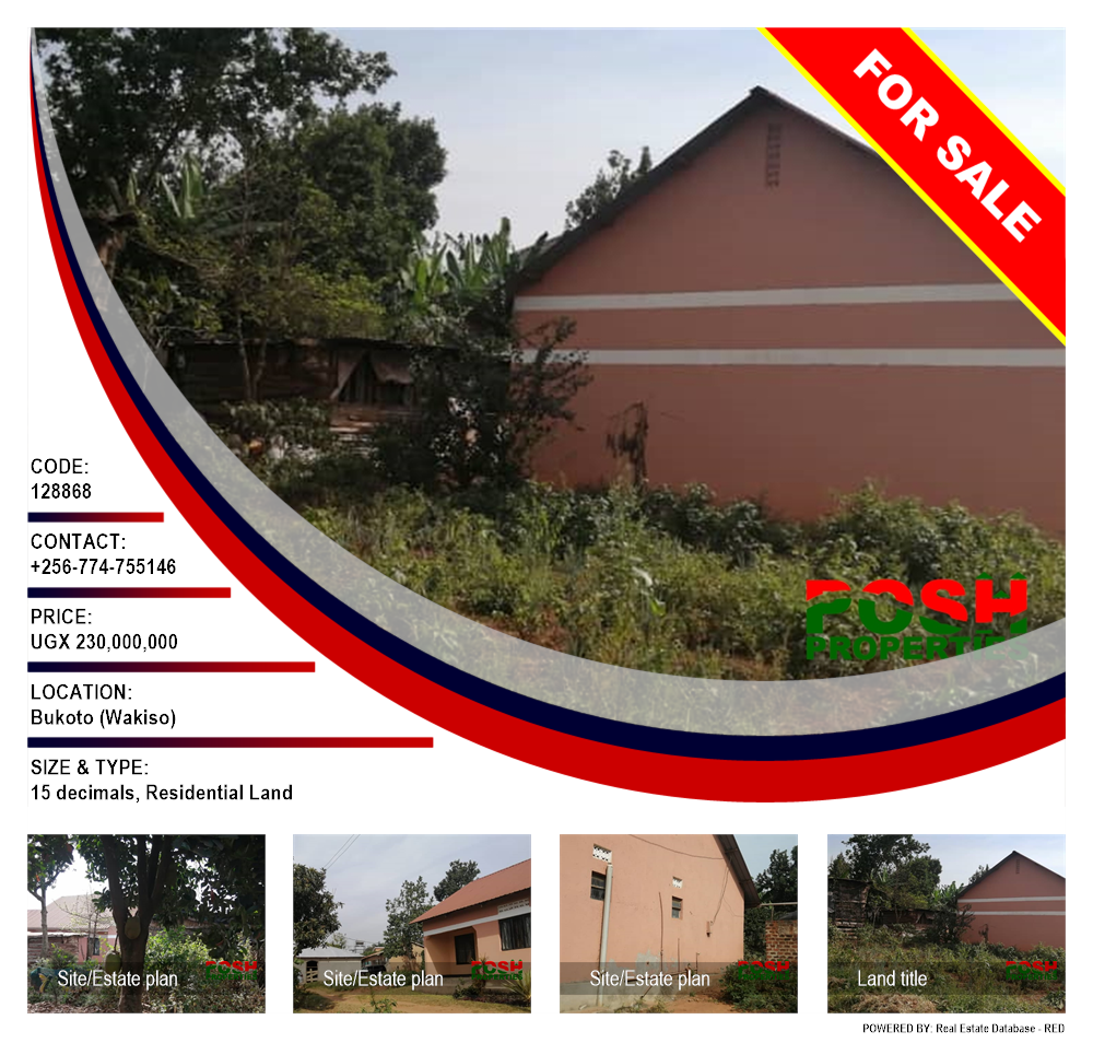 Residential Land  for sale in Bukoto Wakiso Uganda, code: 128868
