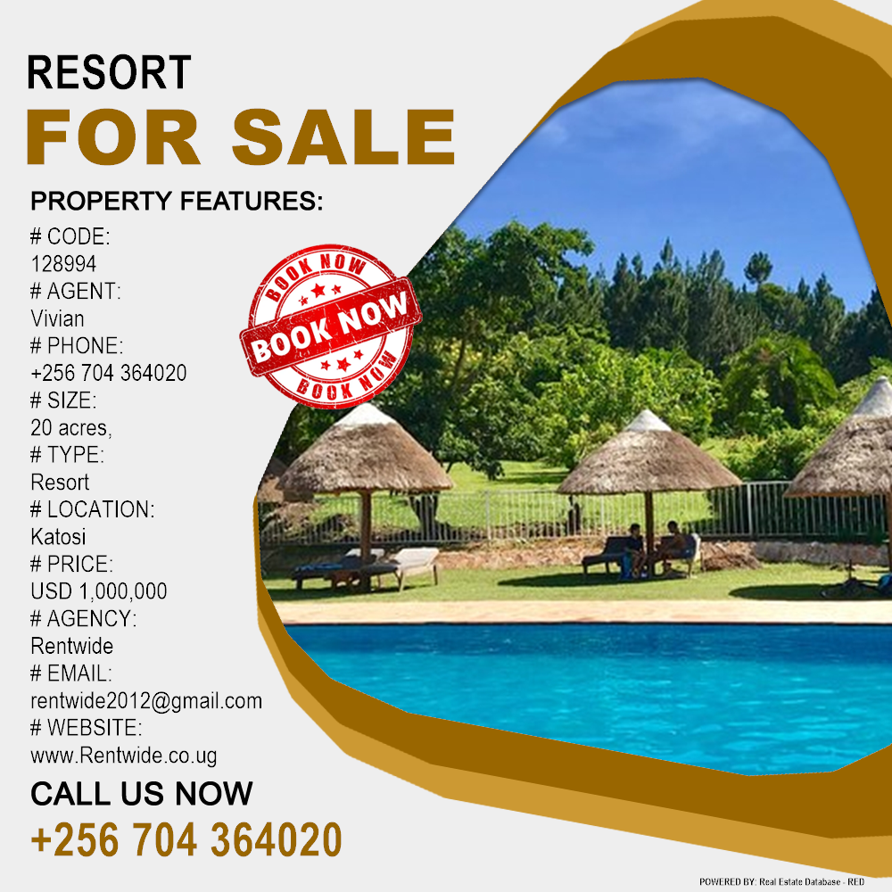 Resort  for sale in Katosi Mukono Uganda, code: 128994