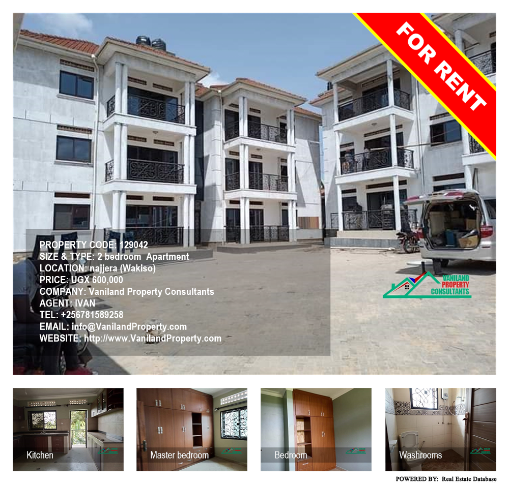 2 bedroom Apartment  for rent in Najjera Wakiso Uganda, code: 129042