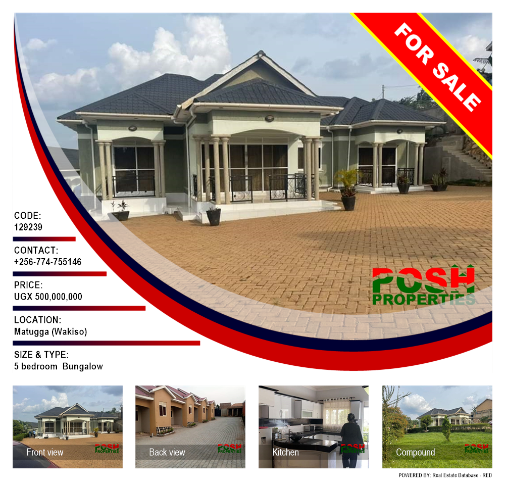 5 bedroom Bungalow  for sale in Matugga Wakiso Uganda, code: 129239