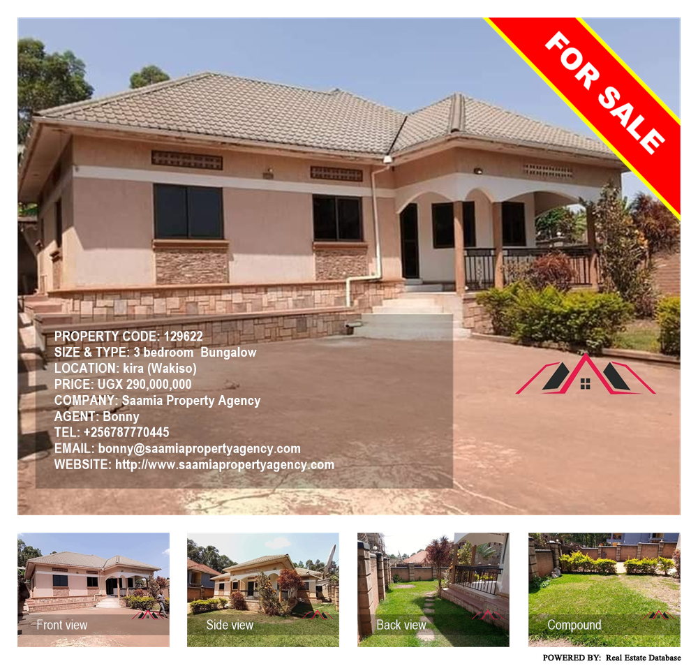 3 bedroom Bungalow  for sale in Kira Wakiso Uganda, code: 129622