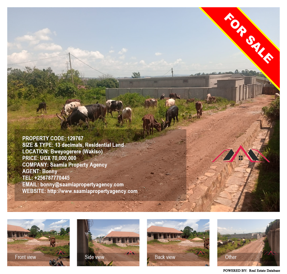 Residential Land  for sale in Bweyogerere Wakiso Uganda, code: 129767