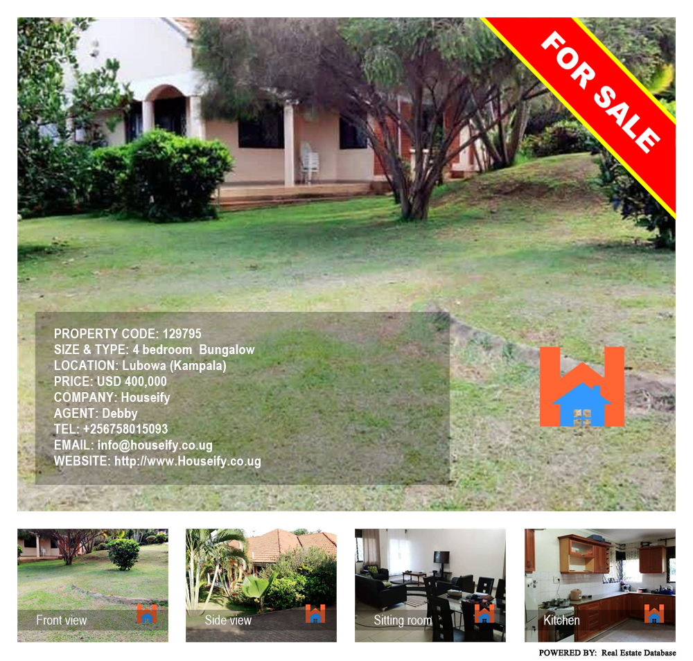 4 bedroom Bungalow  for sale in Lubowa Kampala Uganda, code: 129795