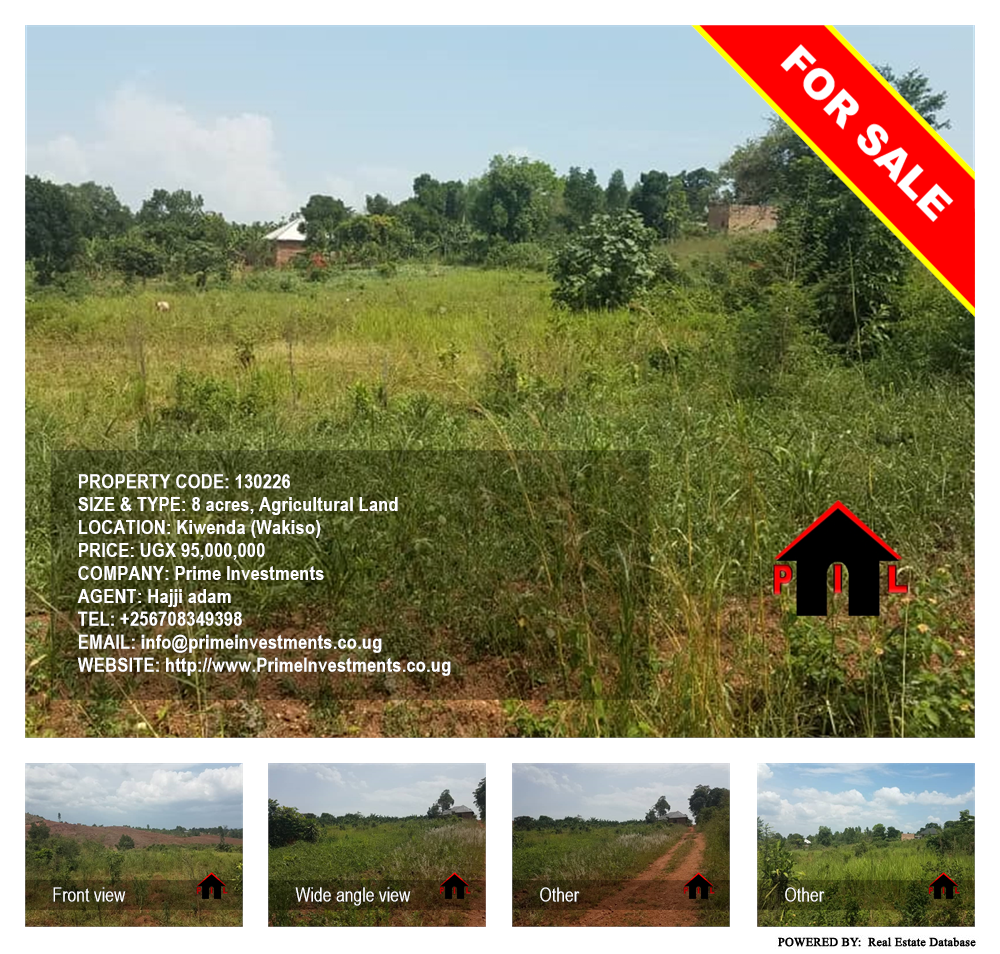 Agricultural Land  for sale in Kiwenda Wakiso Uganda, code: 130226