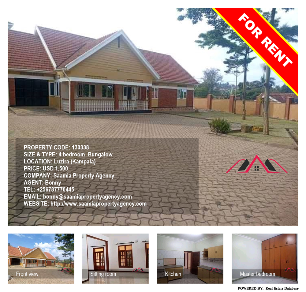 4 bedroom Bungalow  for rent in Luzira Kampala Uganda, code: 130338