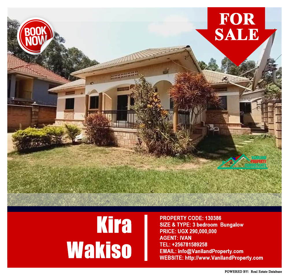 3 bedroom Bungalow  for sale in Kira Wakiso Uganda, code: 130386