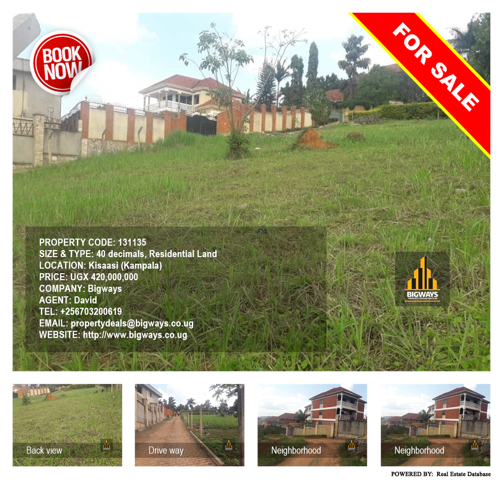 Residential Land  for sale in Kisaasi Kampala Uganda, code: 131135