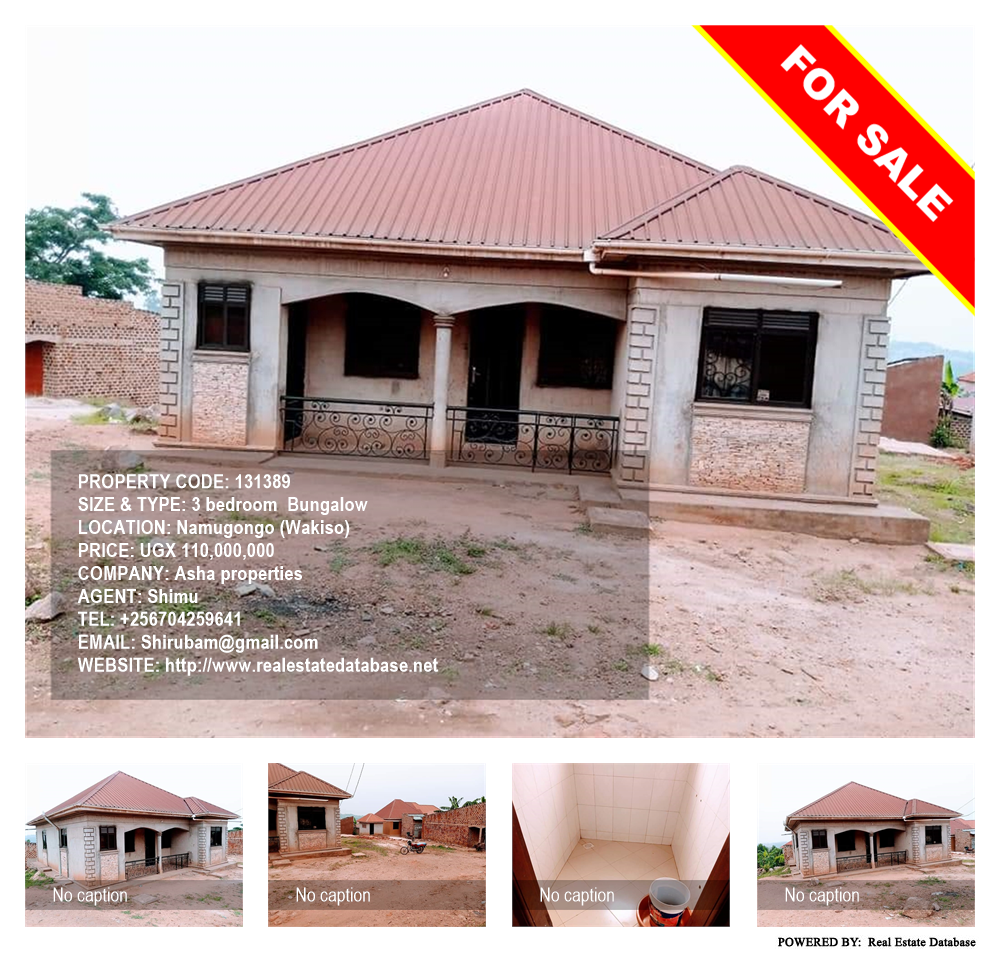 3 bedroom Bungalow  for sale in Namugongo Wakiso Uganda, code: 131389