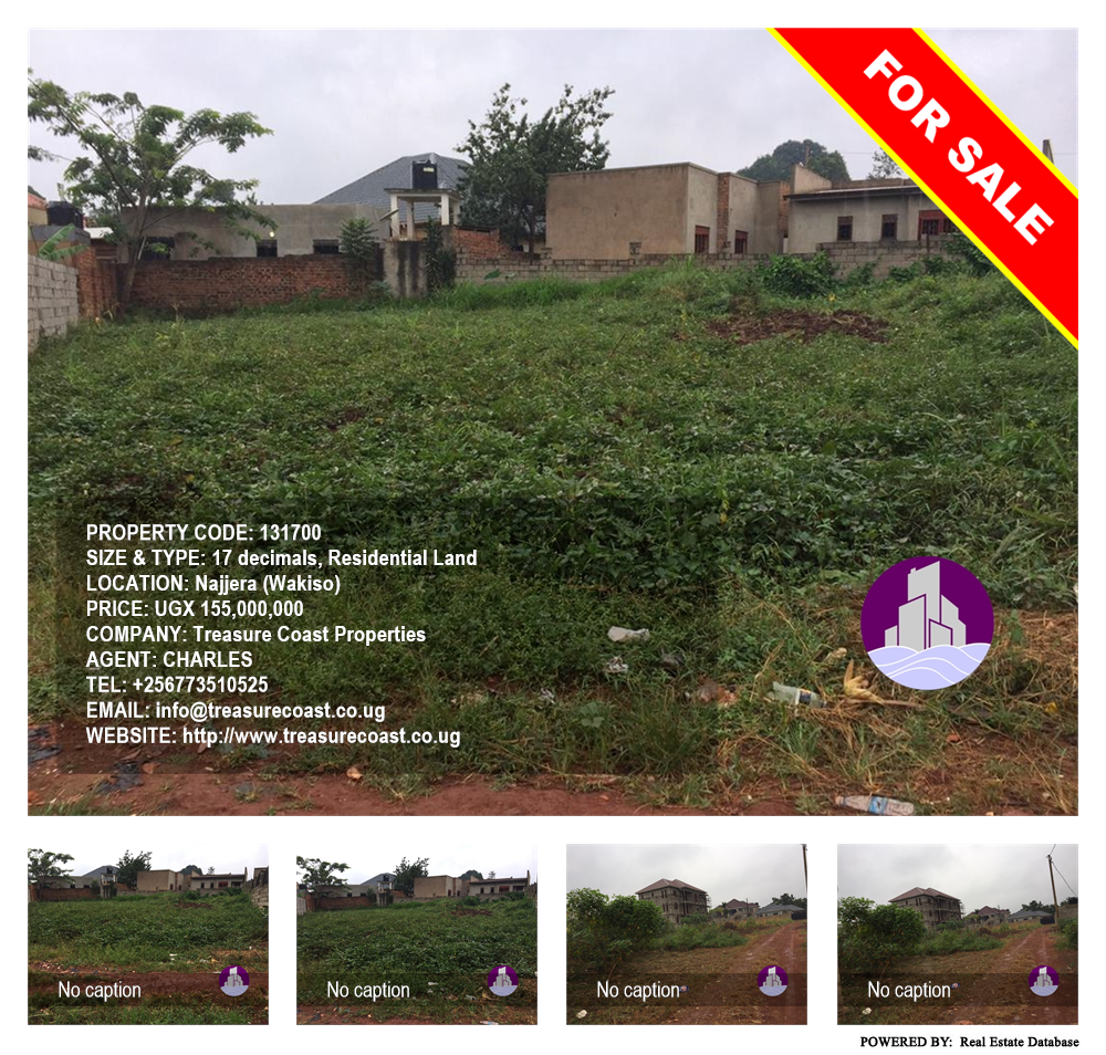 Residential Land  for sale in Najjera Wakiso Uganda, code: 131700