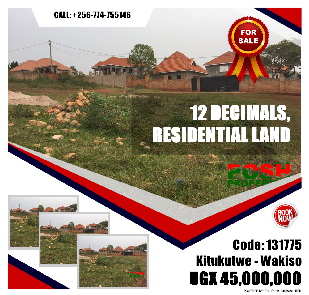 Residential Land  for sale in Kitukutwe Wakiso Uganda, code: 131775