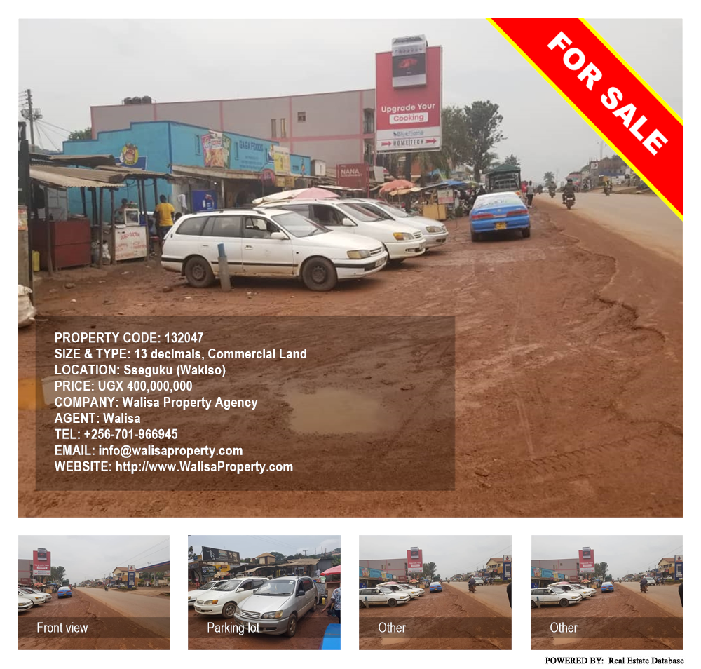 Commercial Land  for sale in Seguku Wakiso Uganda, code: 132047