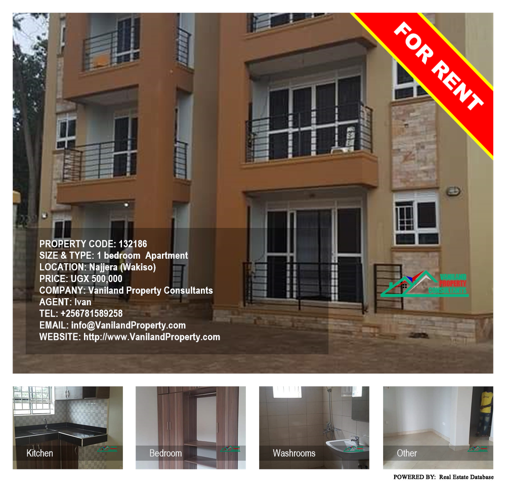 1 bedroom Apartment  for rent in Najjera Wakiso Uganda, code: 132186