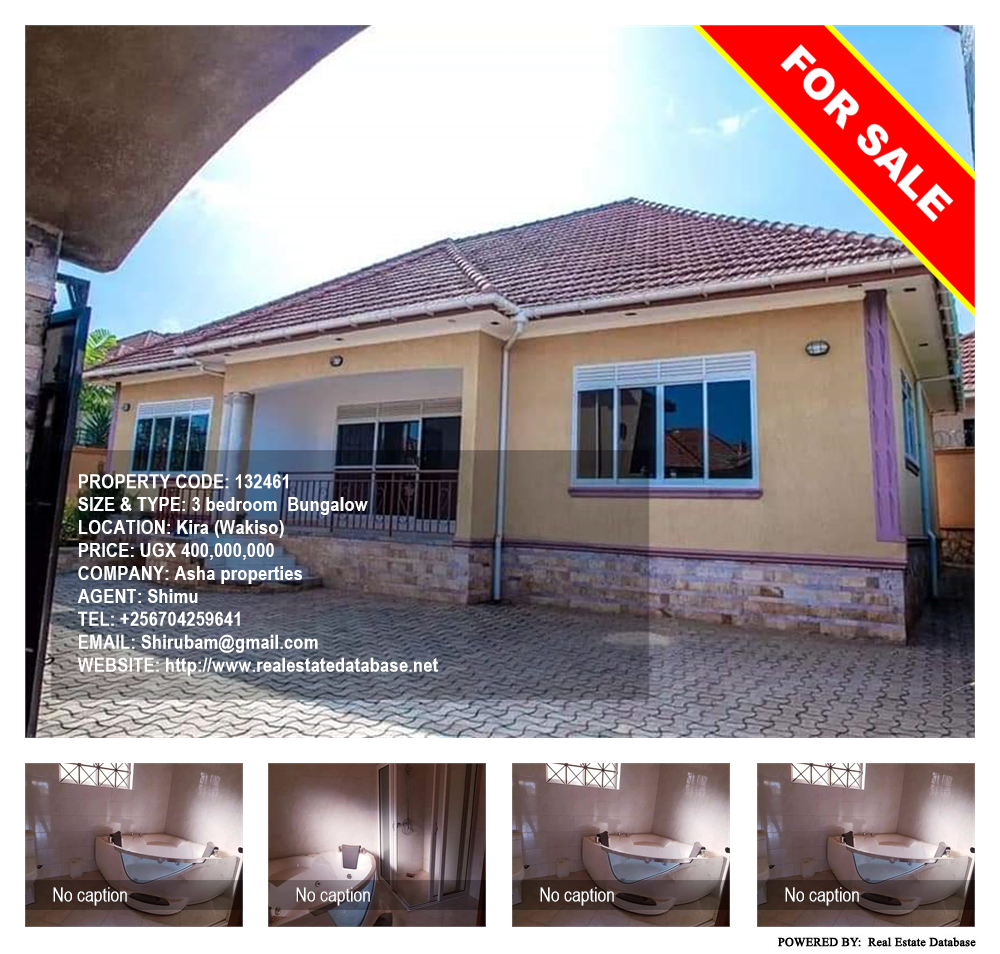 3 bedroom Bungalow  for sale in Kira Wakiso Uganda, code: 132461