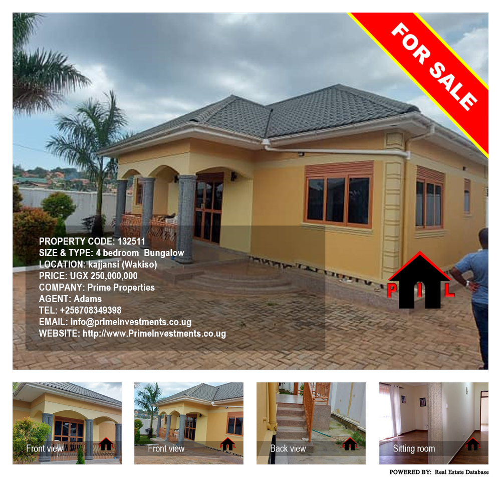 4 bedroom Bungalow  for sale in Kajjansi Wakiso Uganda, code: 132511