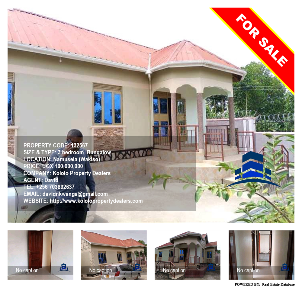 3 bedroom Bungalow  for sale in Namusela Wakiso Uganda, code: 132567