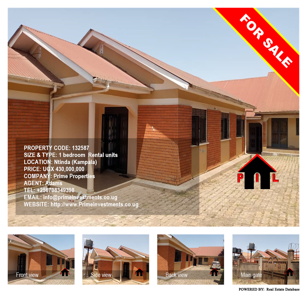 1 bedroom Rental units  for sale in Ntinda Kampala Uganda, code: 132587