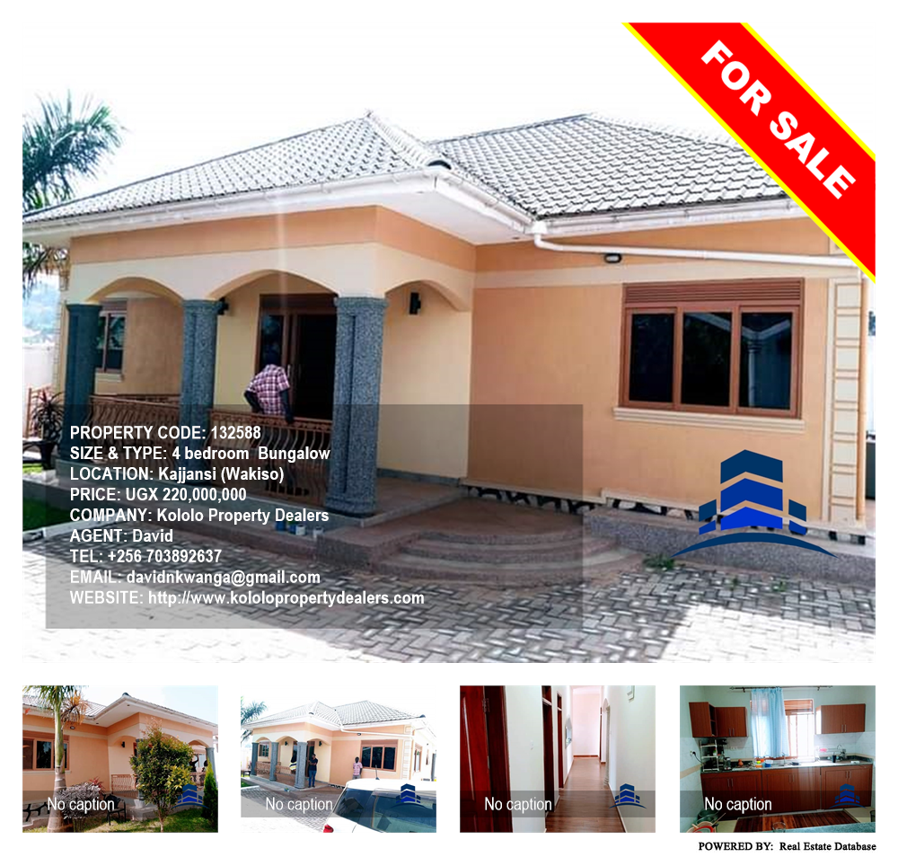 4 bedroom Bungalow  for sale in Kajjansi Wakiso Uganda, code: 132588