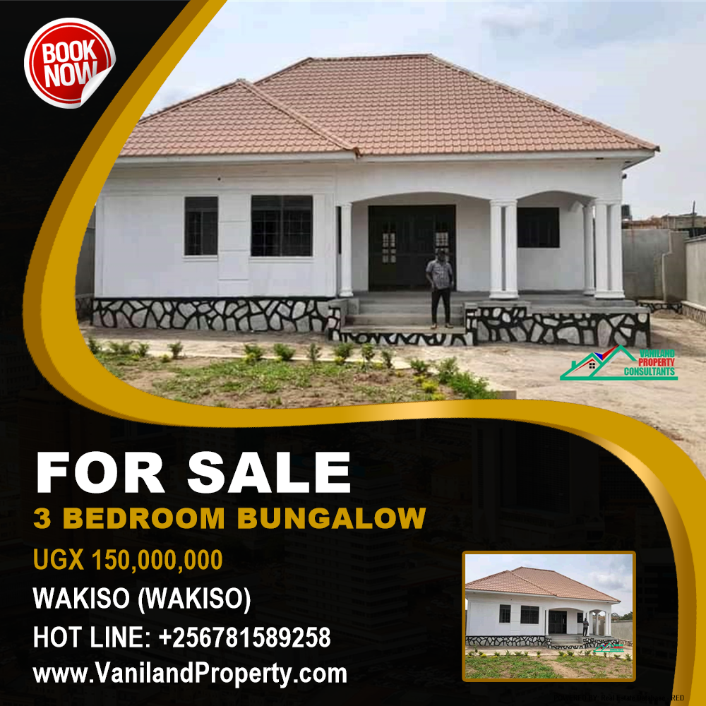 3 bedroom Bungalow  for sale in Wakisotowncenter Wakiso Uganda, code: 132806