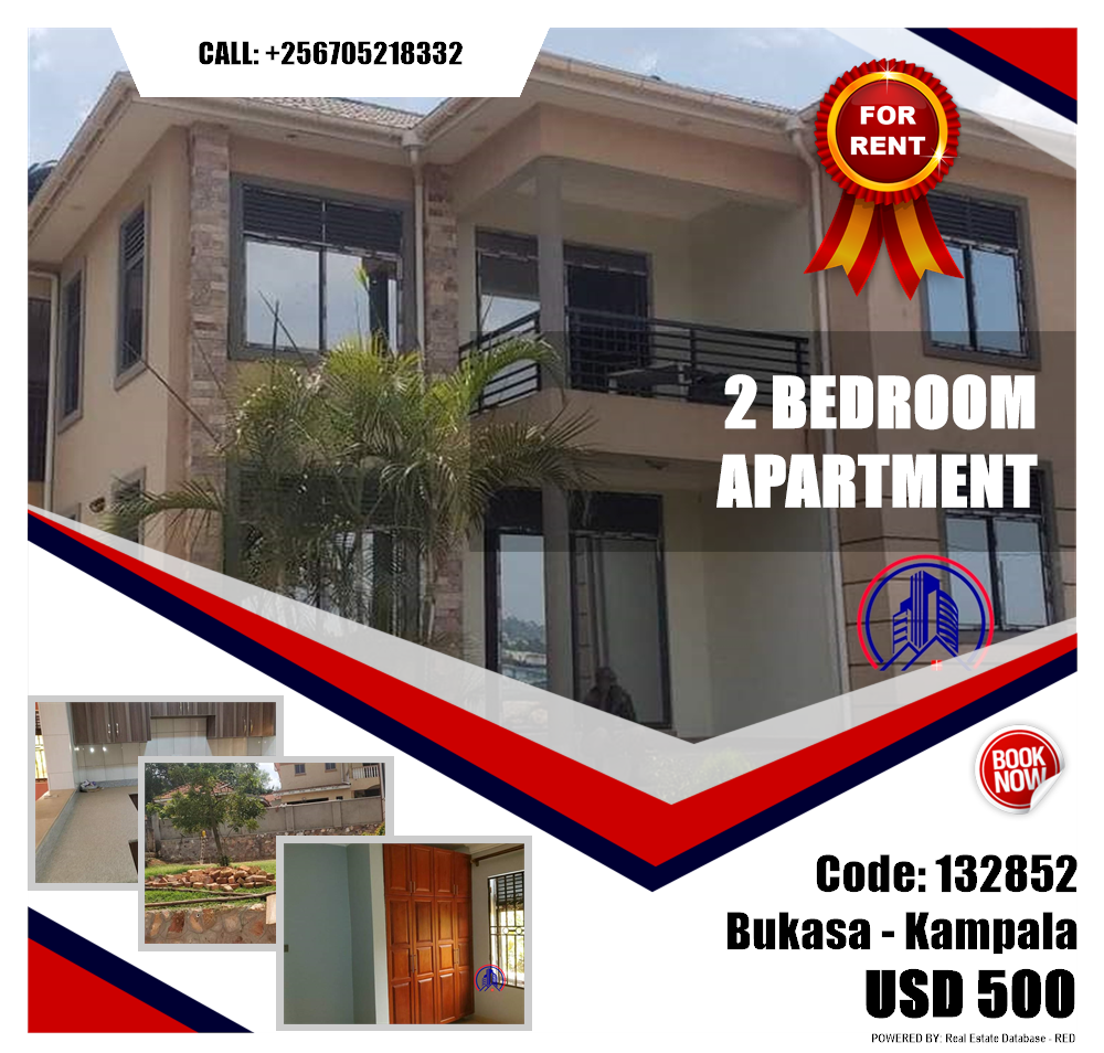 2 bedroom Apartment  for rent in Bukasa Kampala Uganda, code: 132852