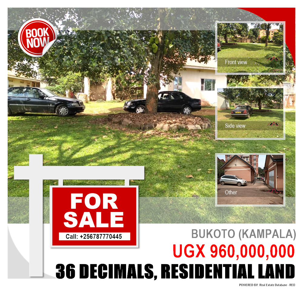 Residential Land  for sale in Bukoto Kampala Uganda, code: 133117