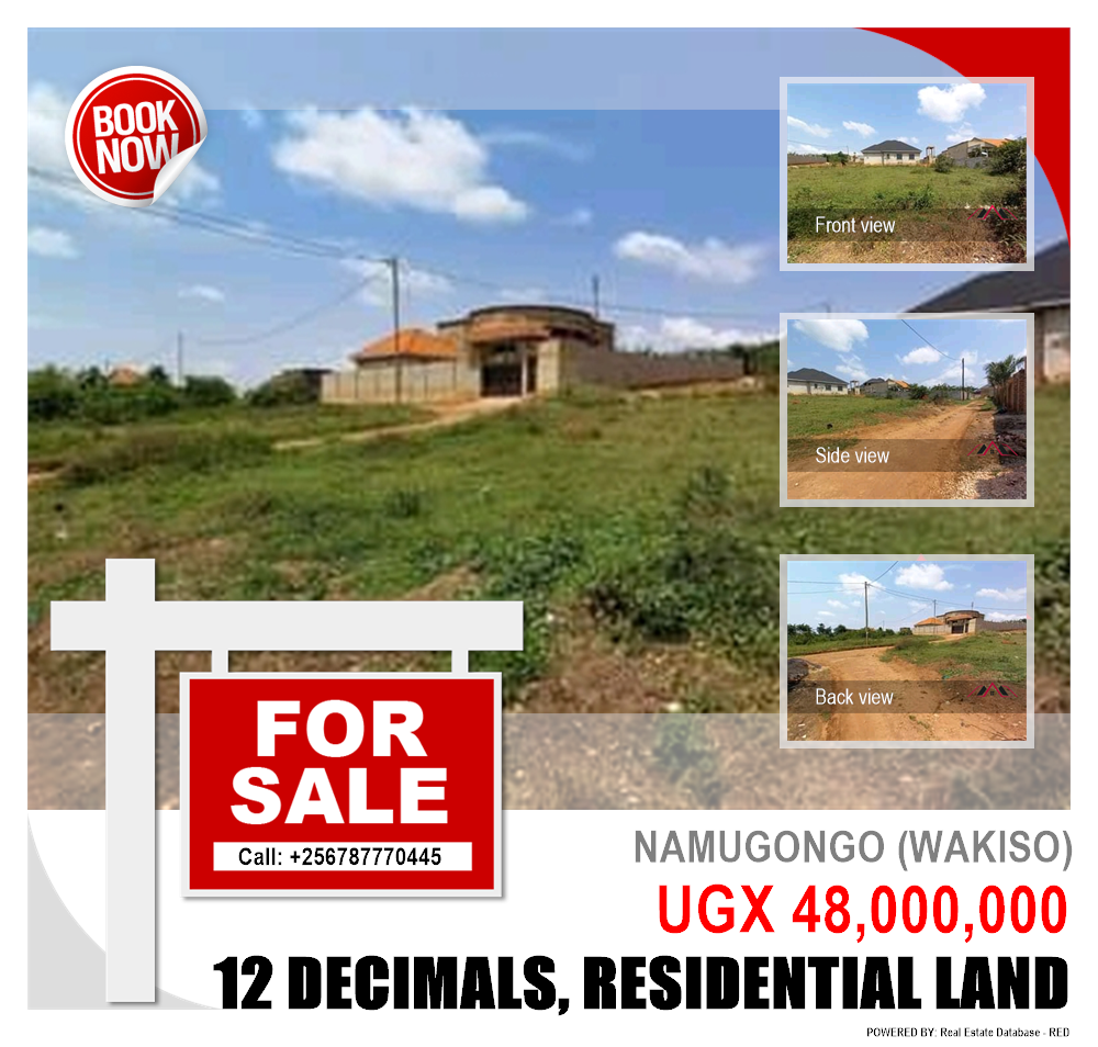 Residential Land  for sale in Namugongo Wakiso Uganda, code: 133400