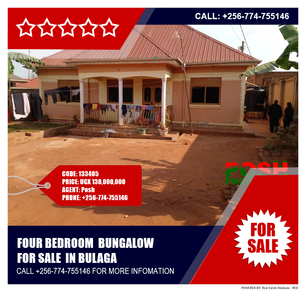 4 bedroom Bungalow  for sale in Bulaga Wakiso Uganda, code: 133405