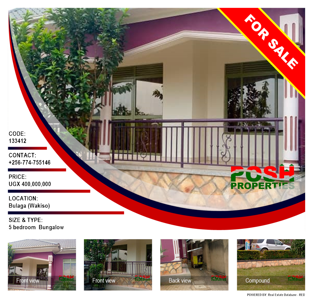 5 bedroom Bungalow  for sale in Bulaga Wakiso Uganda, code: 133412