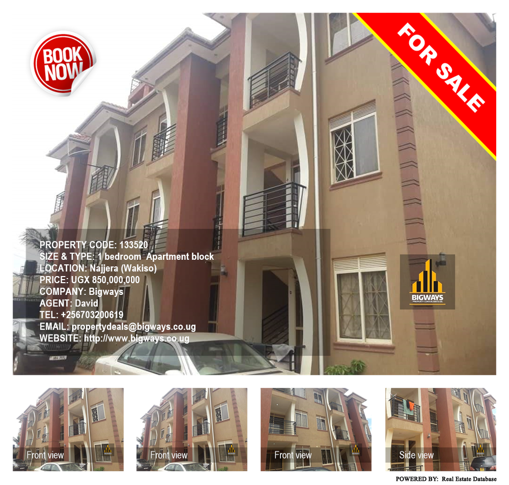 1 bedroom Apartment block  for sale in Najjera Wakiso Uganda, code: 133520