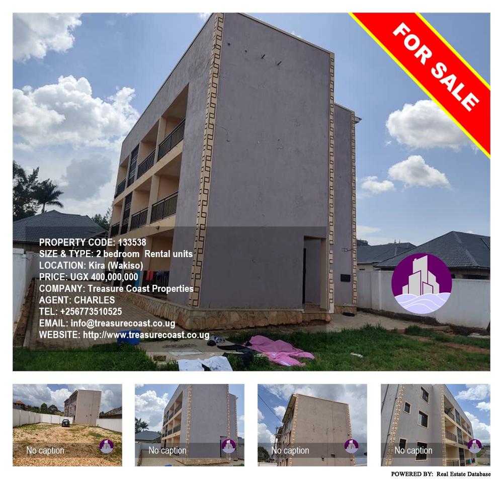2 bedroom Rental units  for sale in Kira Wakiso Uganda, code: 133538