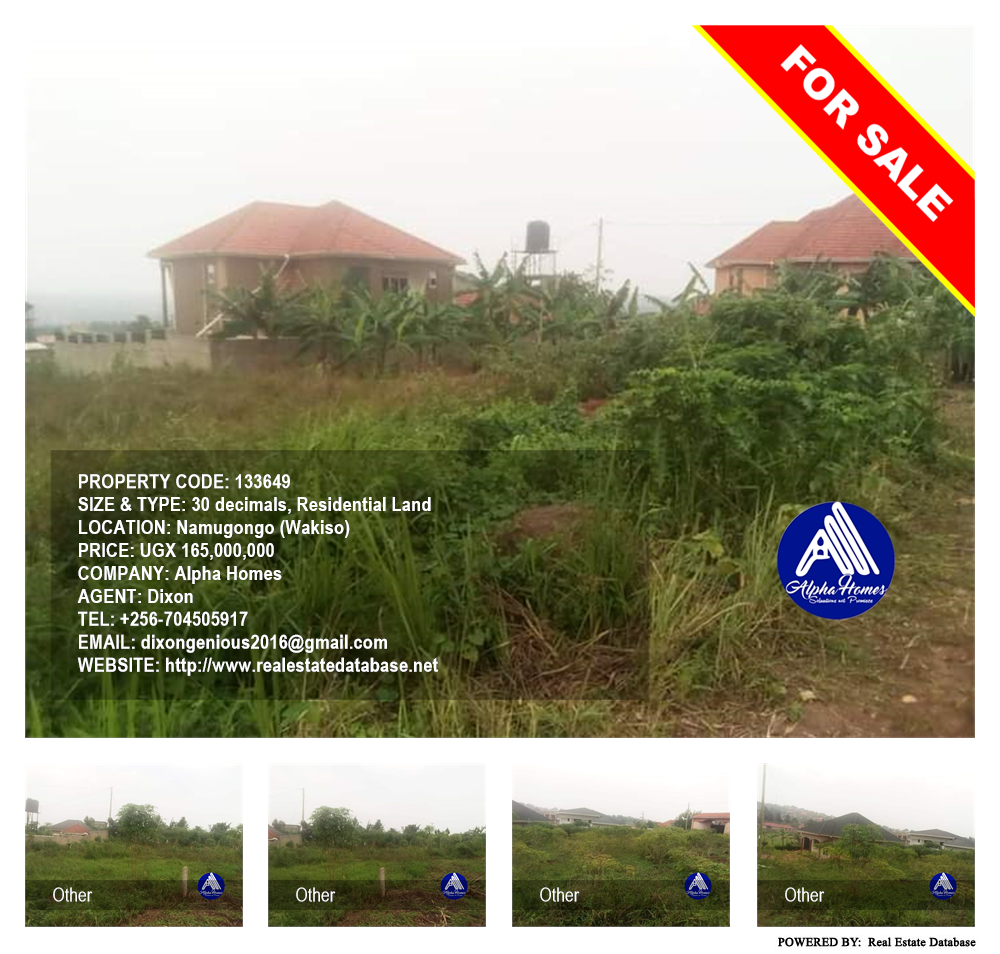 Residential Land  for sale in Namugongo Wakiso Uganda, code: 133649