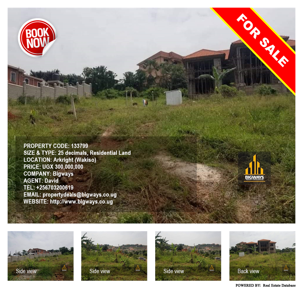 Residential Land  for sale in Akright Wakiso Uganda, code: 133799