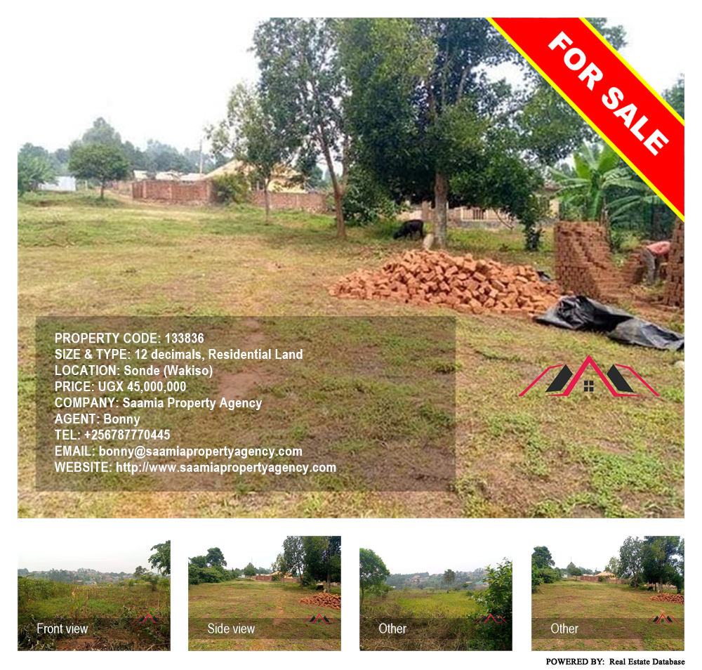 Residential Land  for sale in Sonde Wakiso Uganda, code: 133836