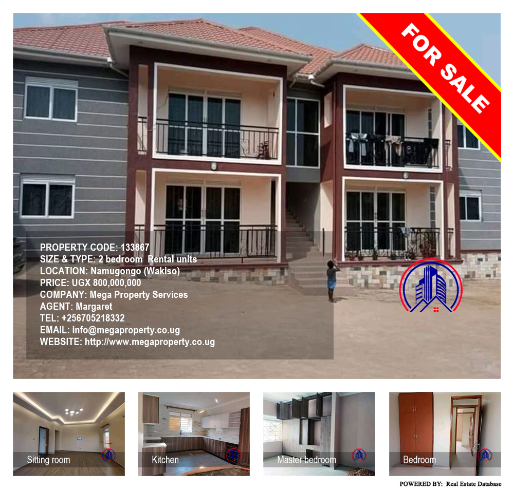 2 bedroom Rental units  for sale in Namugongo Wakiso Uganda, code: 133867