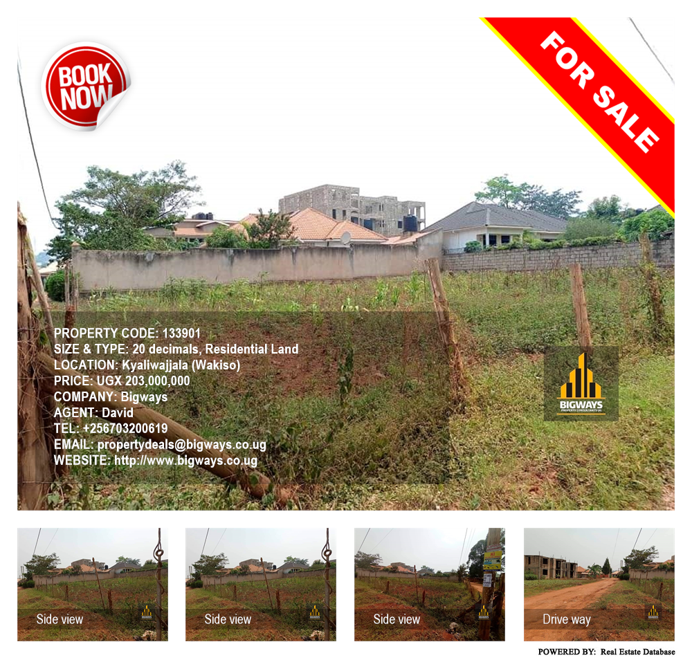 Residential Land  for sale in Kyaliwajjala Wakiso Uganda, code: 133901