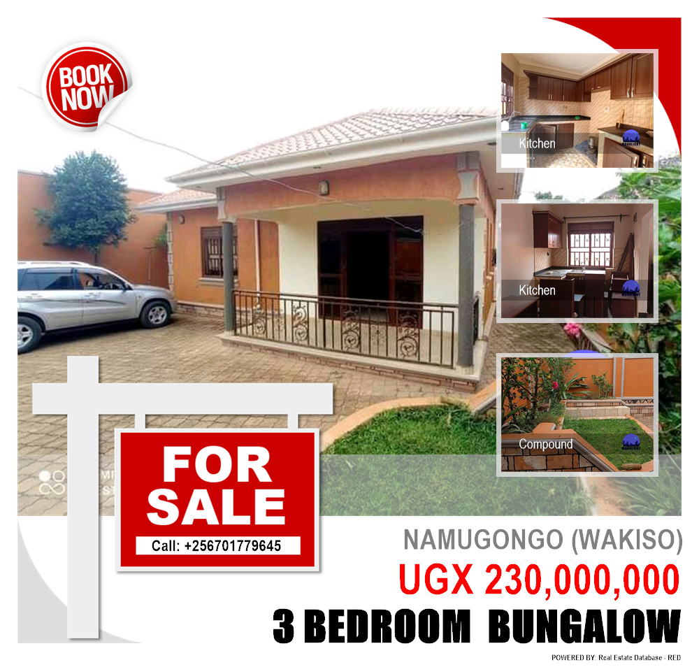 3 bedroom Bungalow  for sale in Namugongo Wakiso Uganda, code: 133967