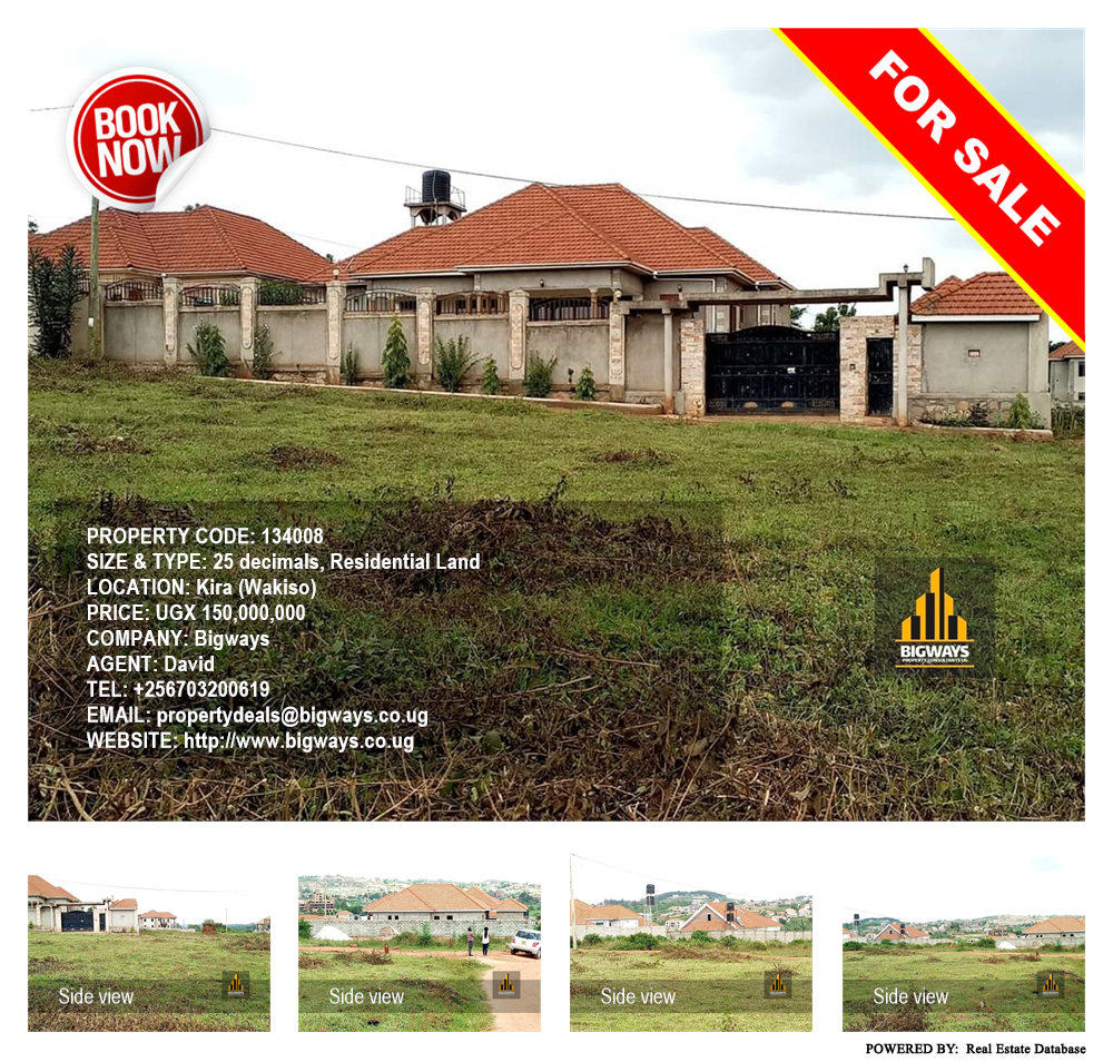 Residential Land  for sale in Kira Wakiso Uganda, code: 134008