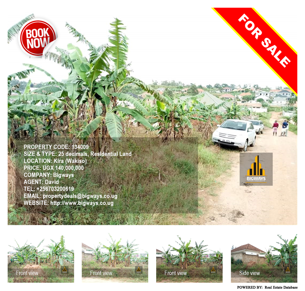 Residential Land  for sale in Kira Wakiso Uganda, code: 134009