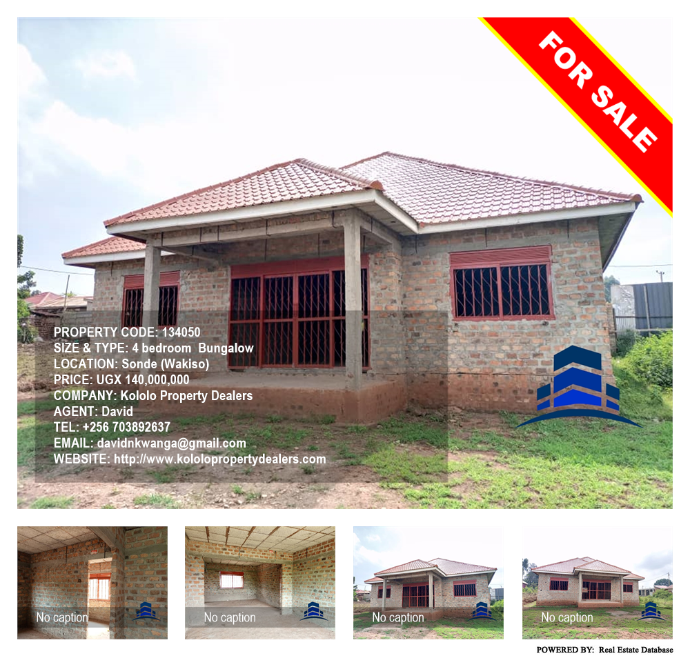 4 bedroom Bungalow  for sale in Sonde Wakiso Uganda, code: 134050