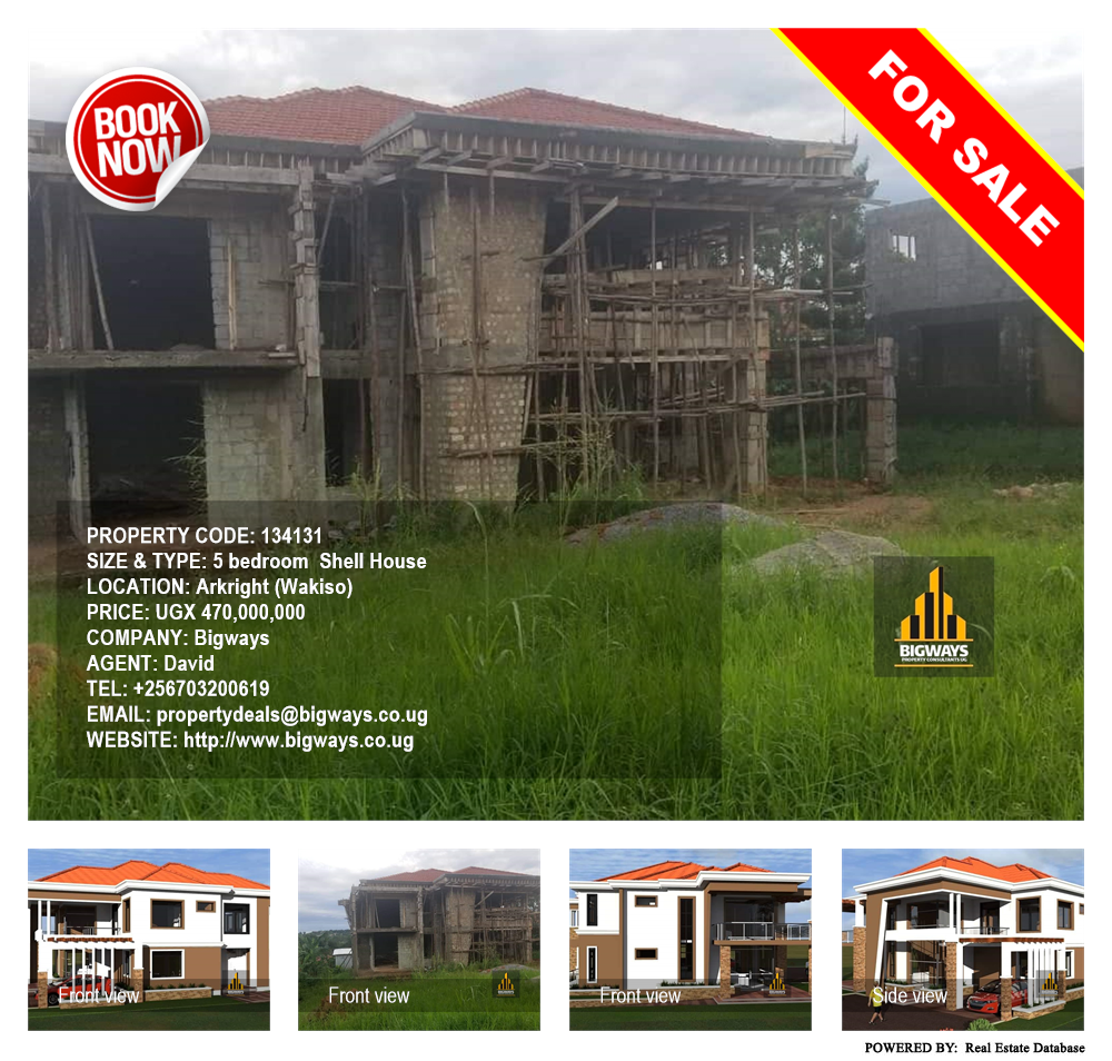 5 bedroom Shell House  for sale in Akright Wakiso Uganda, code: 134131