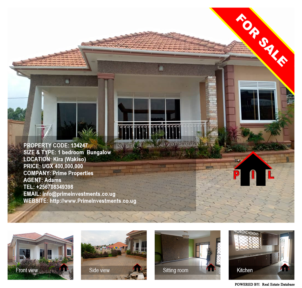 1 bedroom Bungalow  for sale in Kira Wakiso Uganda, code: 134247