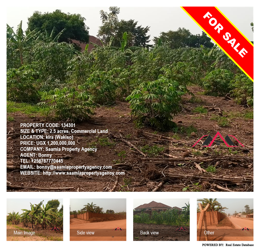 Commercial Land  for sale in Kira Wakiso Uganda, code: 134301