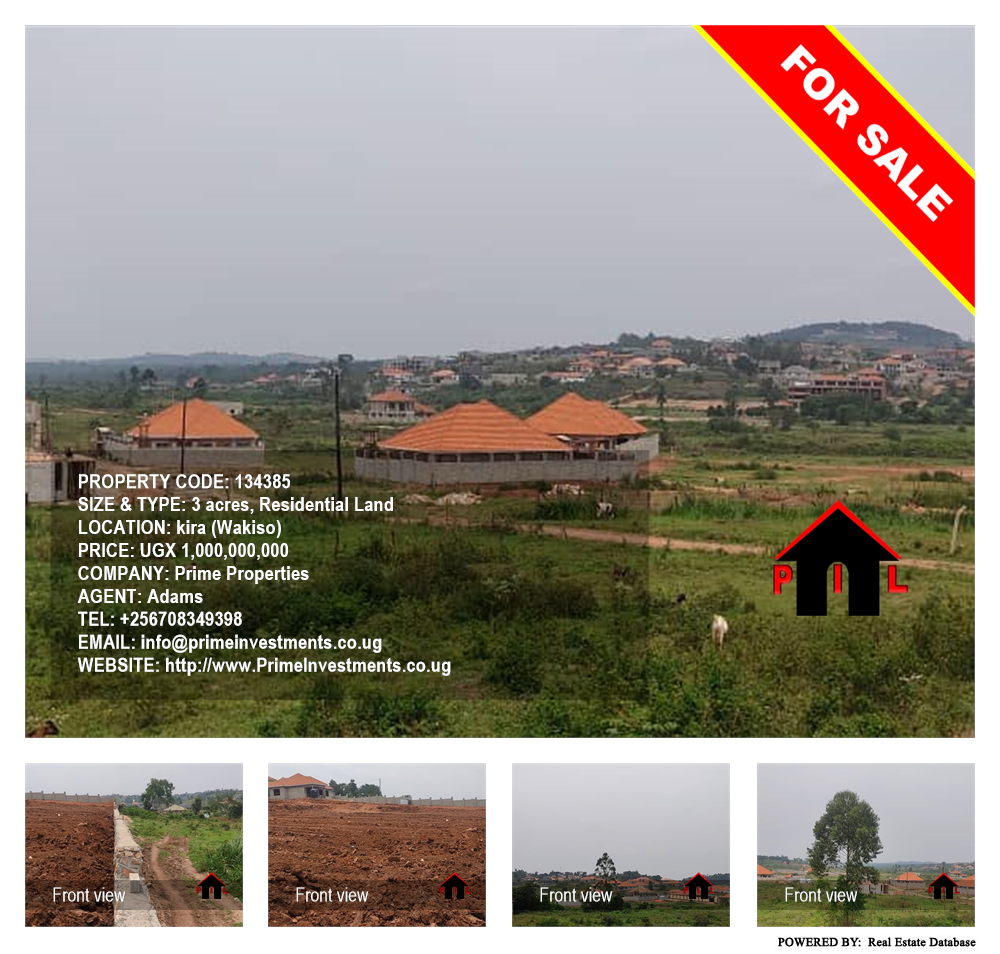 Residential Land  for sale in Kira Wakiso Uganda, code: 134385